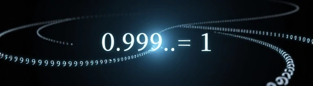 (Immagine: rappresentazione dei numeri decimali periodici con 0.999...=1)
